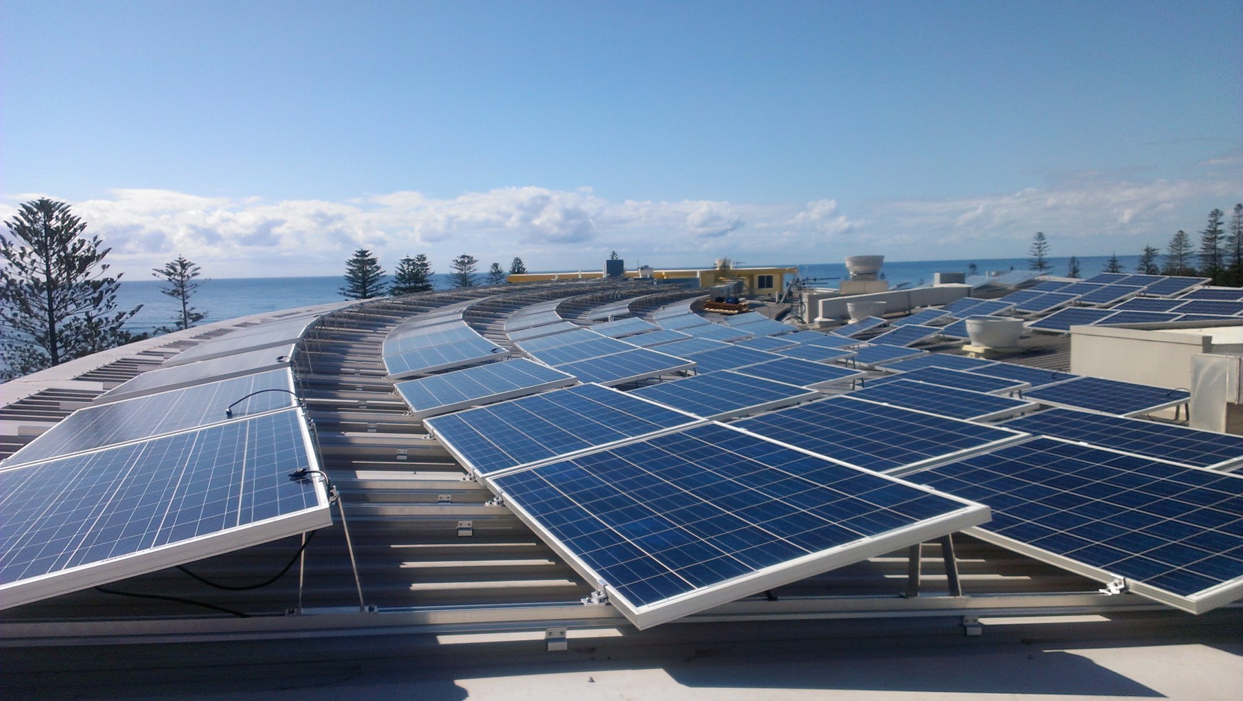 Residential solar PV panels on an Australian rooftop